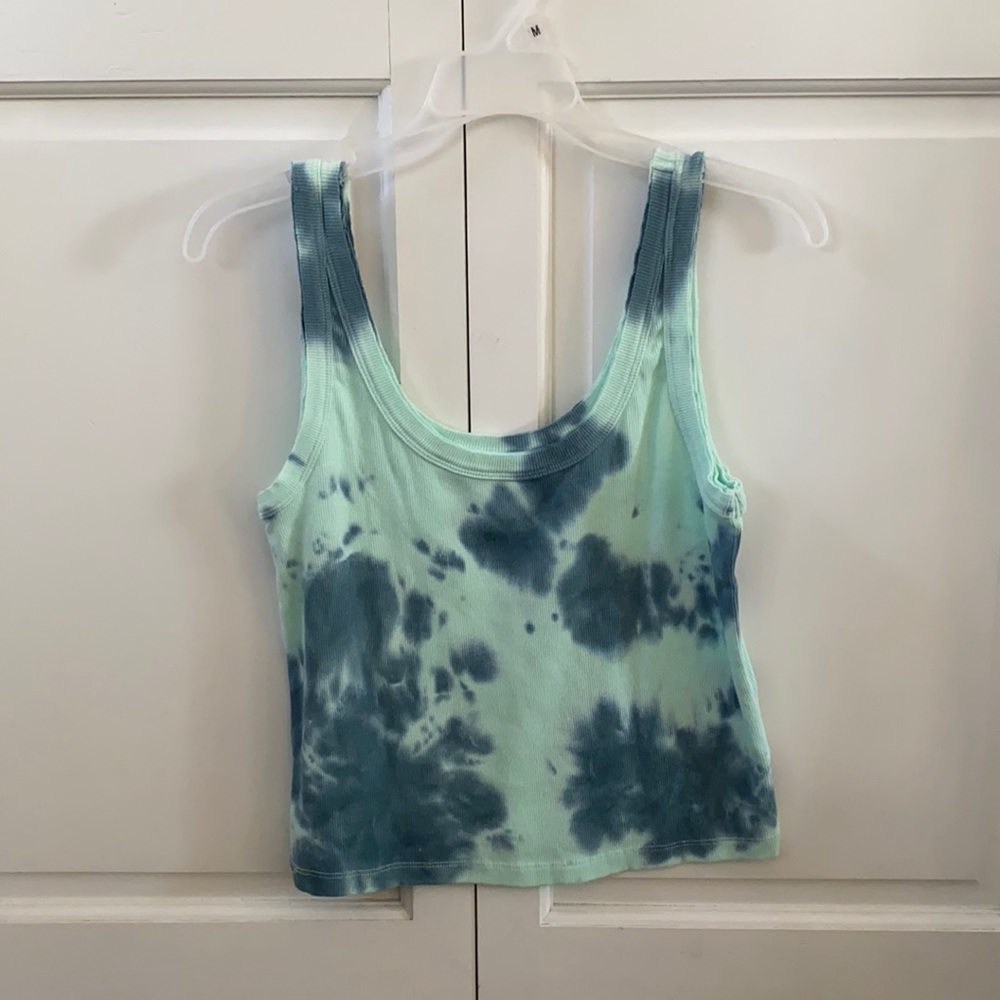 NWOT Arizona Jean Co Mint Green with Blue Tint Rib Knit Tank Top